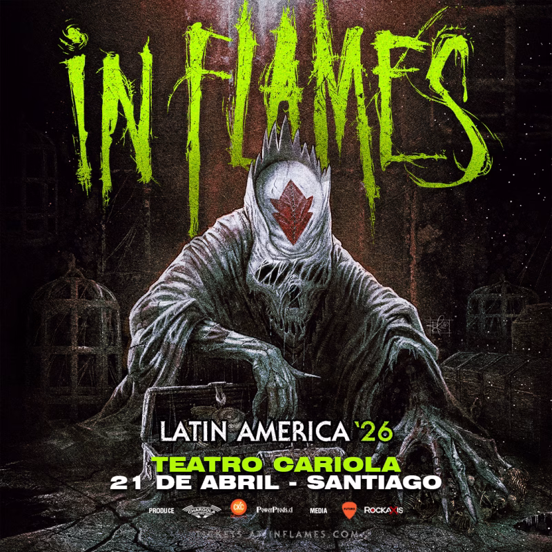 In Flames se presenta en el Teatro Cariola de Chile