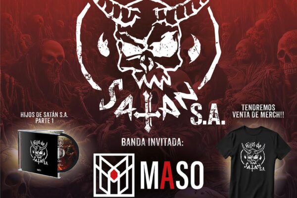 El próximo sábado 11 de abril a las 20:30 horas, Hijos de Satán S.A. realizará el lanzamiento oficial de su primer EP "Hijos de Satán S.A. Parte I"