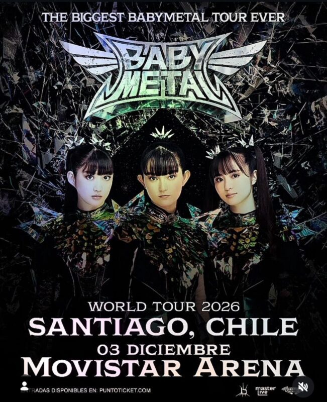 Baby Metal Vuelve a Chile esta vez al Movistar Arena