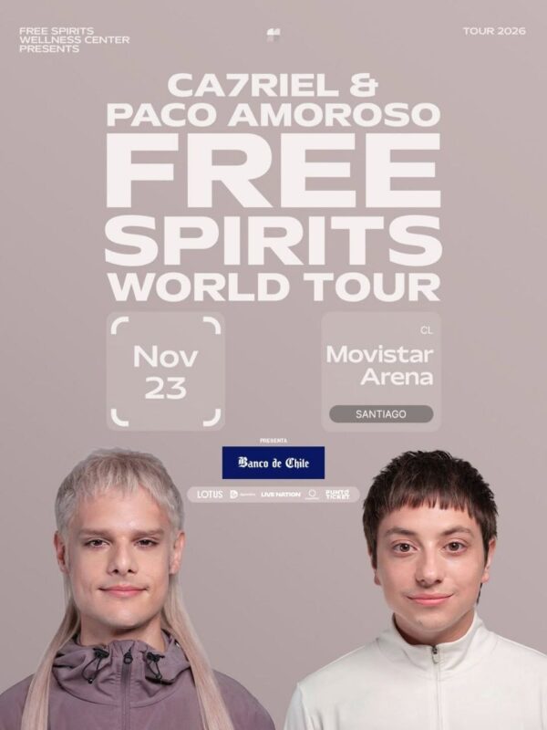 Ca7riel y Paco amoroso vuelven al movistar arena de Santiago